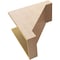 Ekena Millwork 11"W x 22"D x 22"H Classic Burlington Rough Cedar Woodgrain TimberThane Corbel, Primed Tan CORUR11X22X22BURRCPR - alternate 4